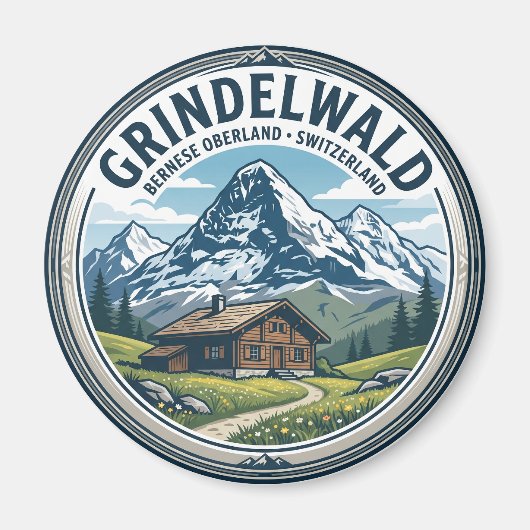 Aimant GRINDELWALD Suisse (Devant)