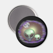 Aimant gris Alien (Recto/Verso)