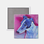 Aimant gris - "Garçon bleu" (Recto/Verso)