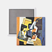 Aimant Gris - Violon et verre (Recto/Verso)