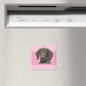 Aimant Grizzly brillant en rose (In Situ (Lave-vaisselle))
