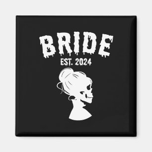 Aimant Groom 2024 Couples de squelette jumelés Mariage Ha