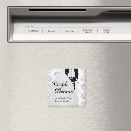 Aimant Groom & Bride Keepsaké (In Situ (Lave-vaisselle))