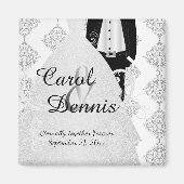 Aimant Groom & Bride Keepsaké (Devant)