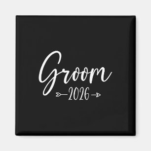 Aimant Groom Est 2026 Parti de l'engagement des Mariages 