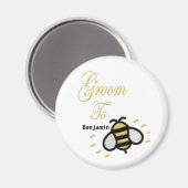 Aimant Groom Mariage Gold Bachelor Party Personnaliser (Recto/Verso)