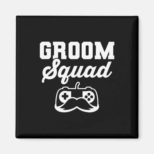 Aimant Groom Squad Bachelor Party Groomsmen Gamer (Devant)