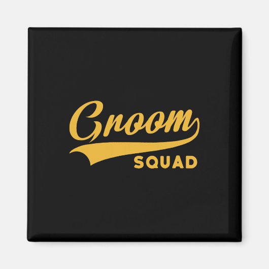 Aimant Groom Squad - Bachelor Party - Mariage (Devant)