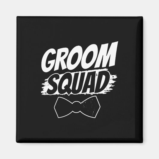 Aimant Groom Squad Party Sayons Mariage de baccalauréat 2 (Devant)