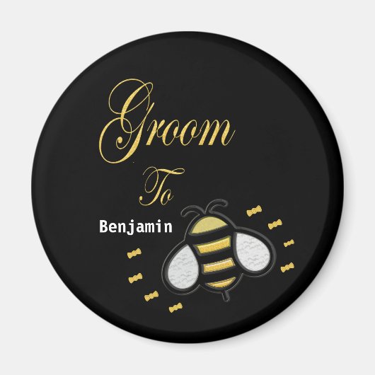 Aimant Groom To Be Bachelor Party Mariage Personnaliser (Devant)