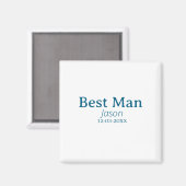 Aimant groomsman bachelorette party ajouter nom moderne s (Recto/Verso)