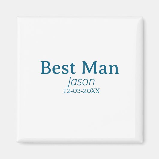 Aimant groomsman bachelorette party ajouter nom moderne s (Devant)