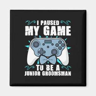 Aimant Groomsman Video Gamer Junior Groomsmen Pause My G