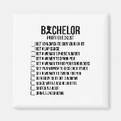 Aimant Groomsmen Groom Squat Hommes Bachelor Fournitures (Devant)