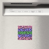 Aimant Groovy Boho Rétro Mod Géométrique Fierté Trigender (In Situ (Lave-vaisselle))