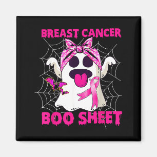Aimant Groovy Breast Cancer est Boo Sheet Awareness