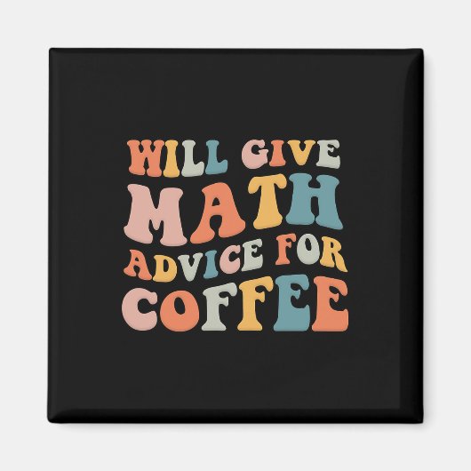 Aimant Groovy donnera des conseils de maths pour un café (Devant)