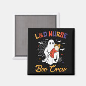 Aimant Groovy L&amp;d Nurse Boo Crew Ghost Halloween Moth (Recto/Verso)
