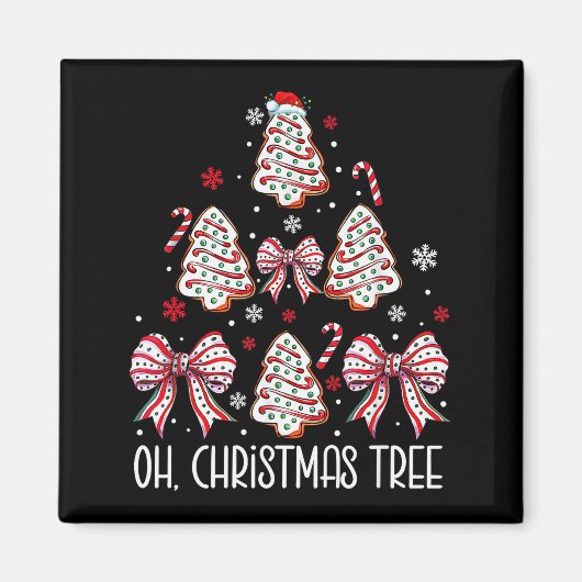 Aimant Groovy Oh Christmas Tree Cakes Debbie Becky Jen Ca (Devant)