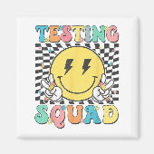 Aimant Groovy Test Day Testing Squad Motivation Teacher S (Devant)