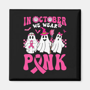 Aimant Groovy Wear Pink Breast Cancer Warrior Ghost Bonjo