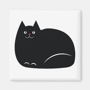 Aimant Gros chat noir