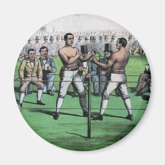 Aimant Gros Combat pour le Championnat, Boxe Vintage (Devant)