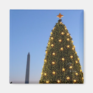 Aimant Gros et petits arbres de Noël II Vacances à DC