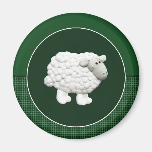 Aimant Gros mouton blanc (Devant)