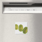 Aimant Gros plan de cinq tranches de kiwi (In Situ (Lave-vaisselle))