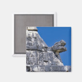 Aimant Gros plan de pierres faisant un Mayan antique (Recto/Verso)