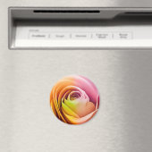 Aimant Gros plan des pétales Roses colorés (In Situ (Lave-vaisselle))