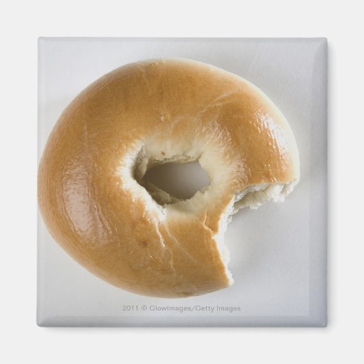 Aimant Gros plan d'un bagel (Devant)