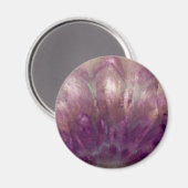 Aimant Gros plan d'une améthyste violette (Recto/Verso)