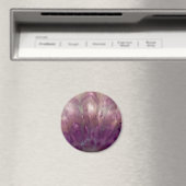 Aimant Gros plan d'une améthyste violette (In Situ (Lave-vaisselle))
