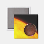 Aimant Gros plan d'une planète extrasolaire (Recto/Verso)