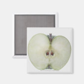 Aimant Gros plan d'une pomme d'orfèvre tranchée (Recto/Verso)