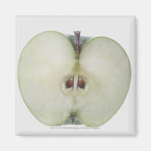 Aimant Gros plan d'une pomme d'orfèvre tranchée (Devant)