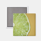 Aimant Gros plan d'une tranche de citron (Recto/Verso)