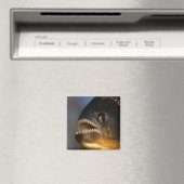 Aimant Gros plan sur Piranha (In Situ (Lave-vaisselle))
