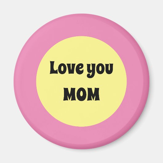 Aimant Gros point jaune (Devant)