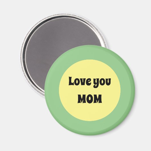 Aimant Gros point jaune (Recto/Verso)