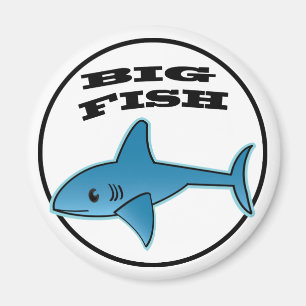 Aimant Gros Poisson - Standard, D'Aimant Rond De 2¼ Pou