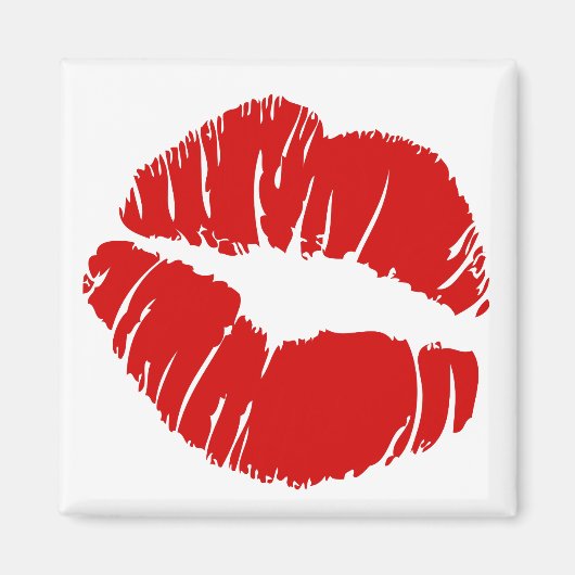Aimant Grosses lèvres baiser lèvres géantes énorme baiser (Devant)