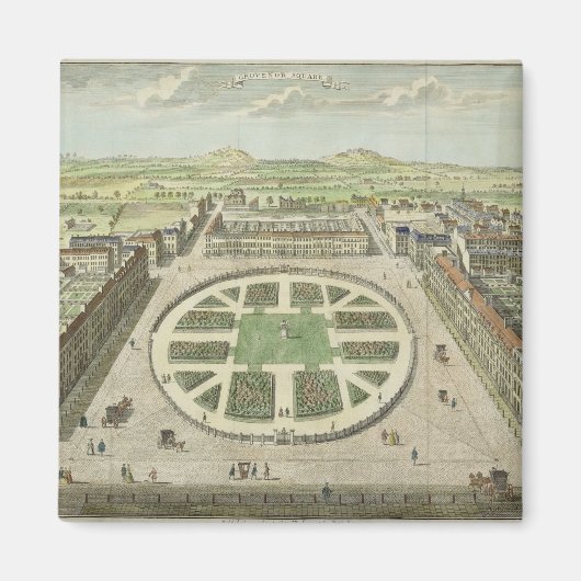 Aimant Grosvenor Carré, pour 'Stow's Survey of London', p (Devant)