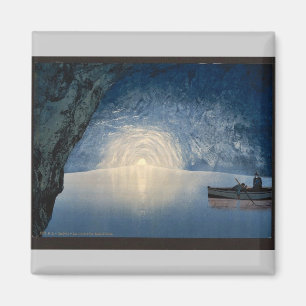 Aimant Grotte bleue, Capri, île de, photo de cru de