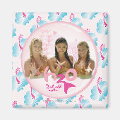 Aimant Groupe dans la bulle rose (Devant)