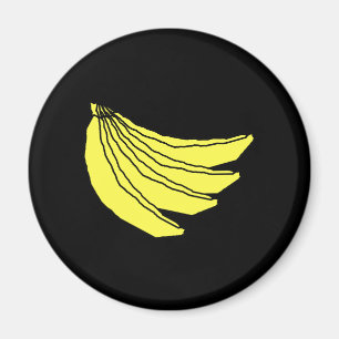 Aimant Groupe de bananes jaunes
