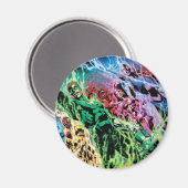 Aimant Groupe de lanternes vertes - Couleur (Recto/Verso)