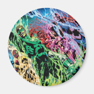 Aimant Groupe de lanternes vertes - Couleur